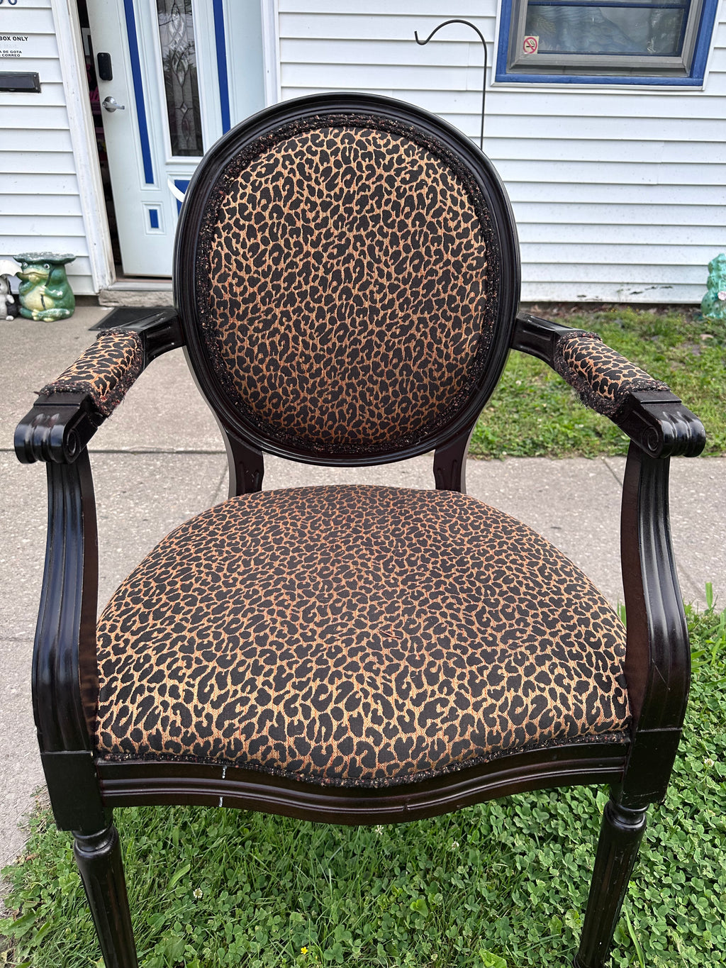 Leopard Print Chair ( In store pickup Only) (Sold)