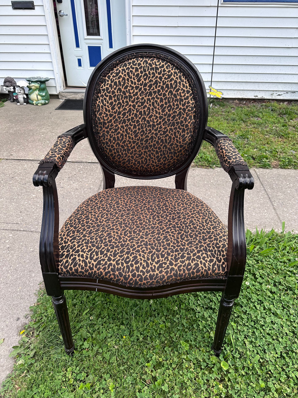 Leopard Print Chair ( In store pickup Only) (Sold)