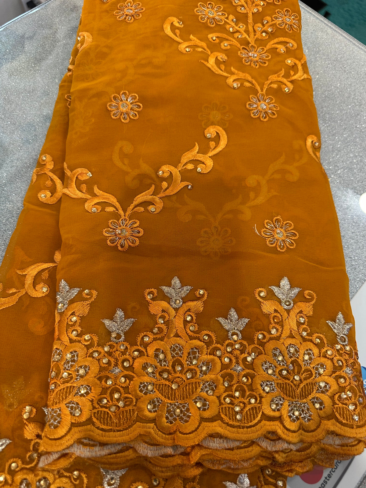 Gold Dubai scarf