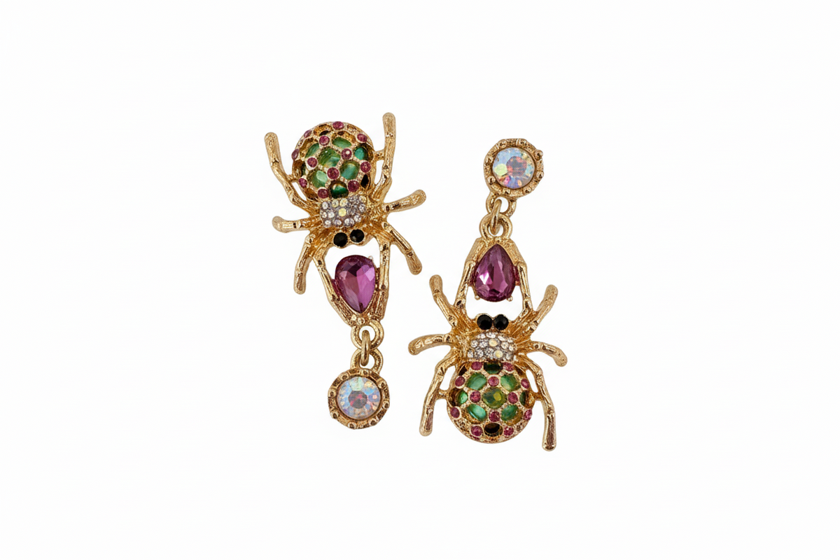 Cute spider earrings