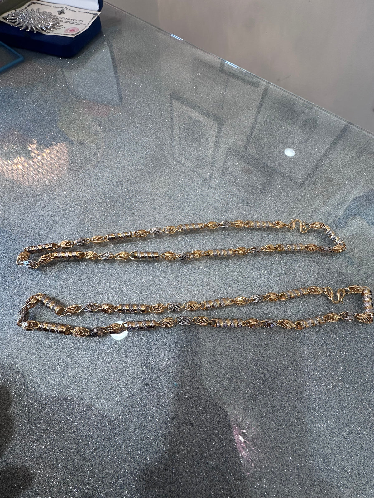 Gold and silver necklace (2)