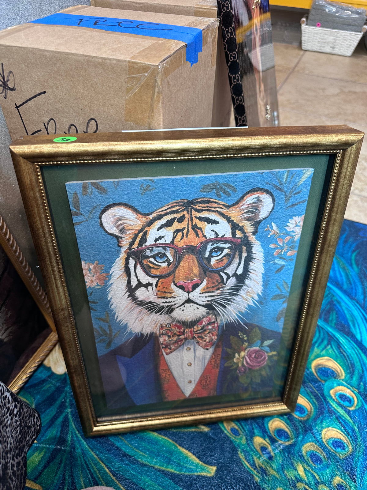 Lion with glasses photo ( in store pickup)
