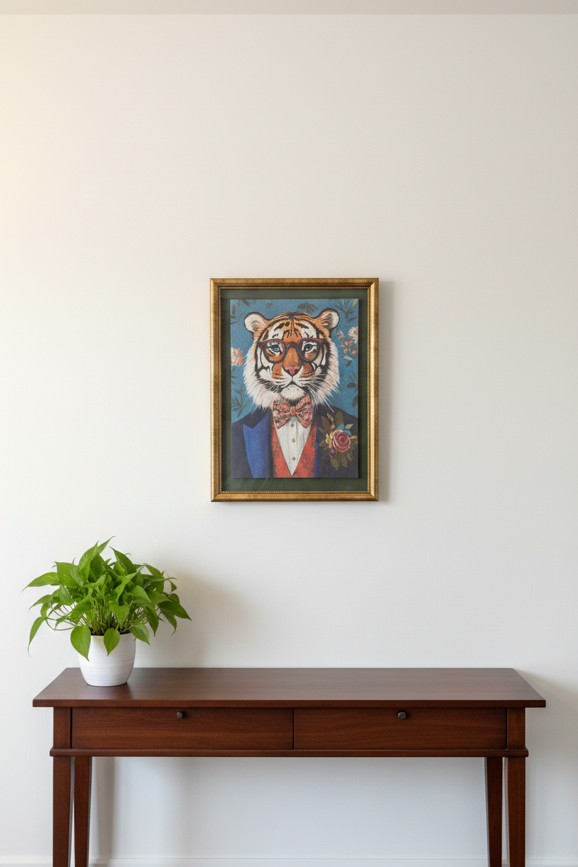 Lion with glasses photo ( in store pickup)
