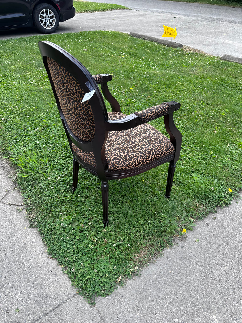 Leopard Print Chair ( In store pickup Only) (Sold)