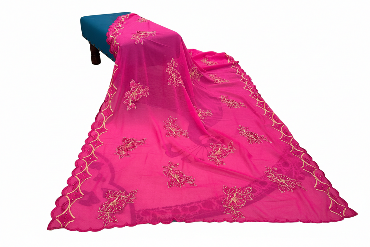 Hot pink Dubai scarf