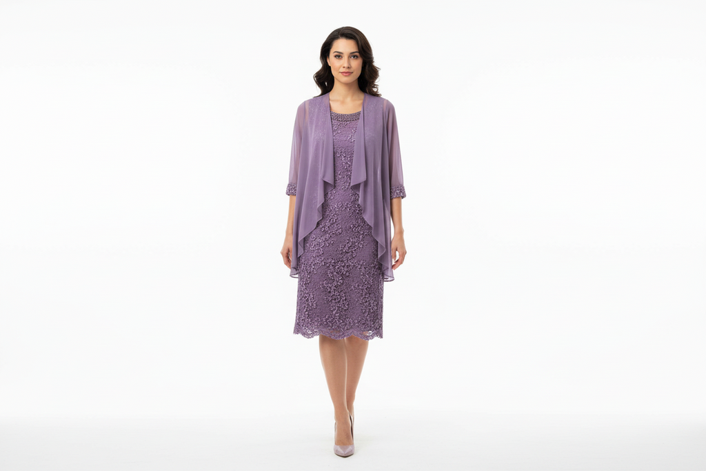 Lavender laced dress R and M collection size 14 SALE!!!!