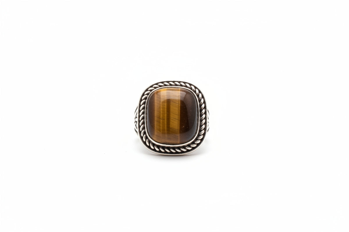 Costume Ring - Brown Stone